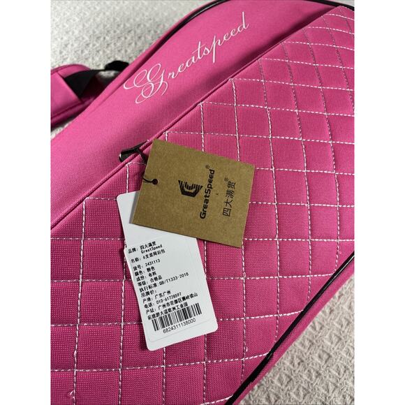 Greatspeed Tennis Bag Double Racquet Pink Girls Women's New With Tags NWT - Picture 3 of 16
